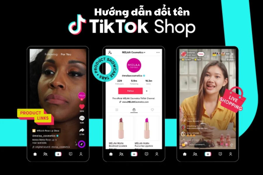 cách đổi tên trên tiktok shop