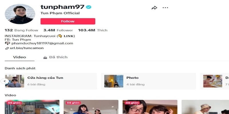 TikTok Influencer hot Tun Phạm