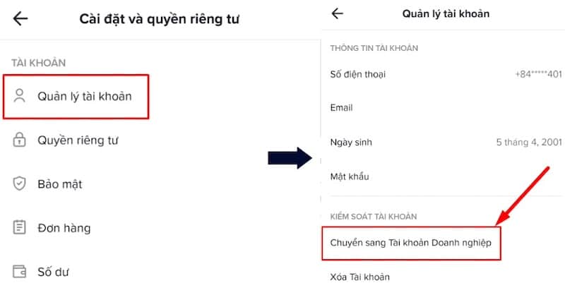 Định nghĩa tài khoản TikTok dành cho doanh nghiệp