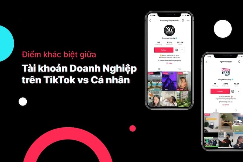 Phân biệt tài khoản TikTok doanh nghiệp và cá nhân